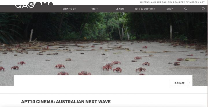 Queensland Cinemateque program, 'Australian Next Wave'