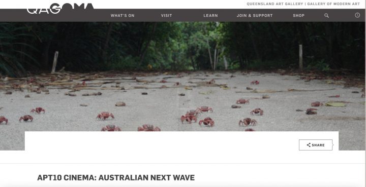 Queensland Cinemateque program, 'Australian Next Wave'